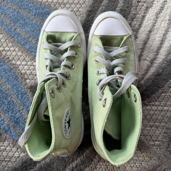 Converse Women’s Chuck Taylor All Star Hi Lugged Sneaker Neo Mint Size 6 - Picture 4 of 8